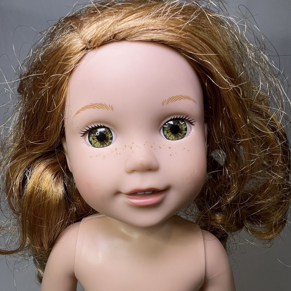 American Girl Welliwishers Hazel Eyes Frecklesā Willa Doll No Clothing 14"